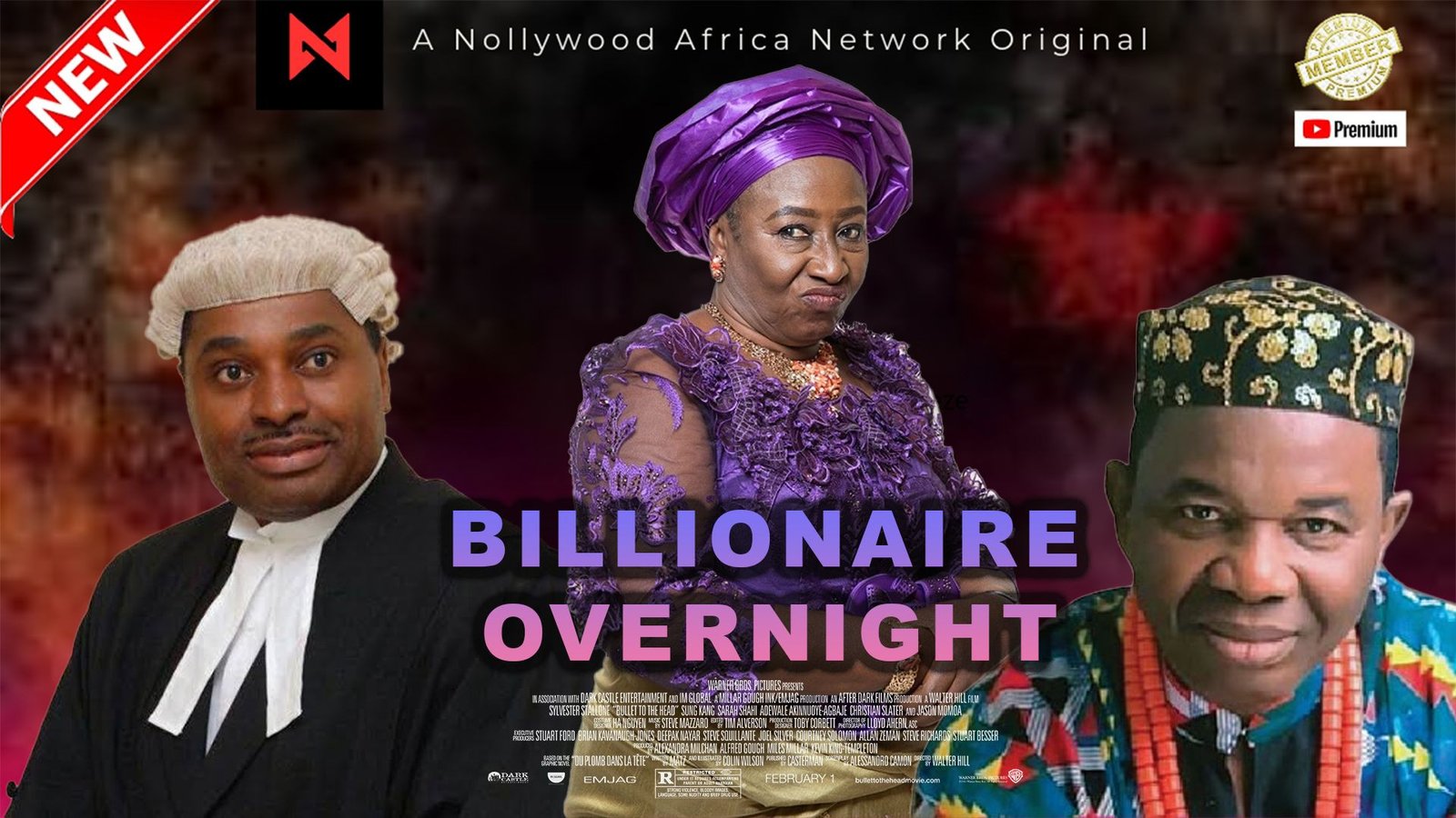 ⁣BILLIONAIRE OVERNIGHT starring KENNETH OKONKWO, CHIWETALU AGU, PATIENCE OZOKWOR